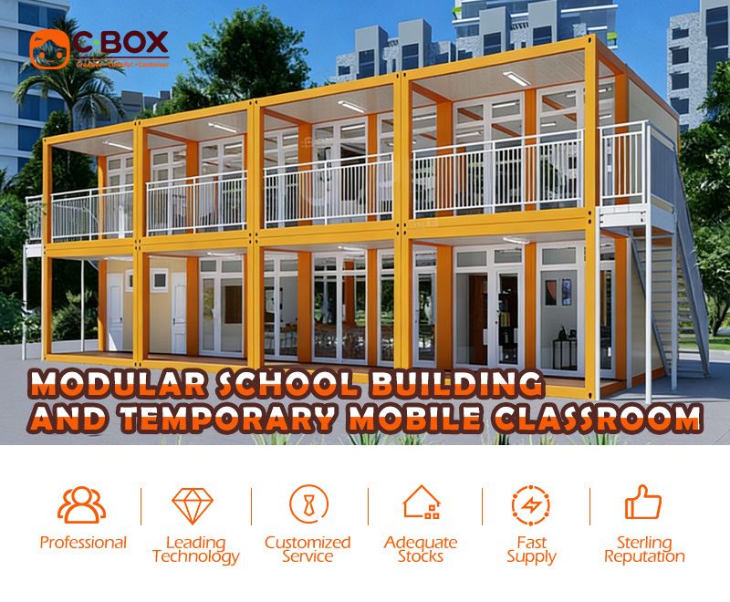 modular home with balcony