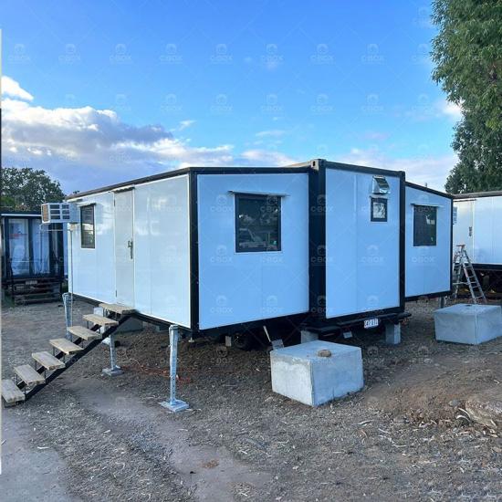 double wing folding house