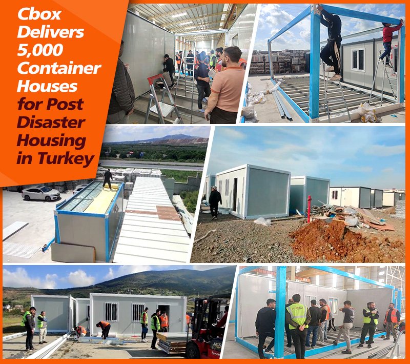 Cbox 5000 خانه کانتینری را برای مسکن پس از فاجعه در ترکیه تحویل می دهد
